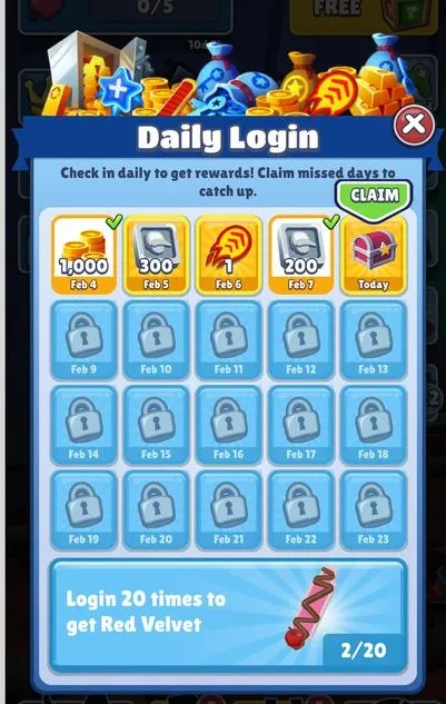 Daily Login Rewards 