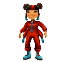 subway surfers character festive yutani