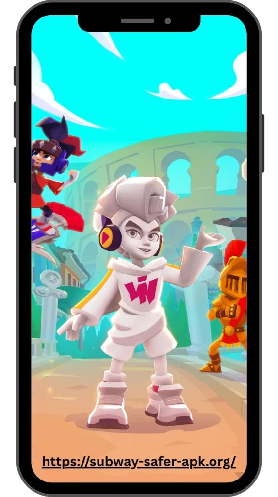 Colorful animated characters in action